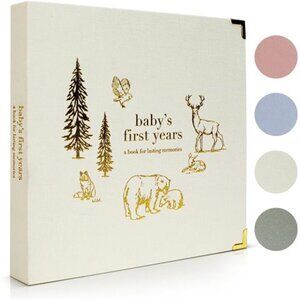 Keepsake Baby Memory Book for Boys and Girls – Timeless First 5 Year Baby Book
